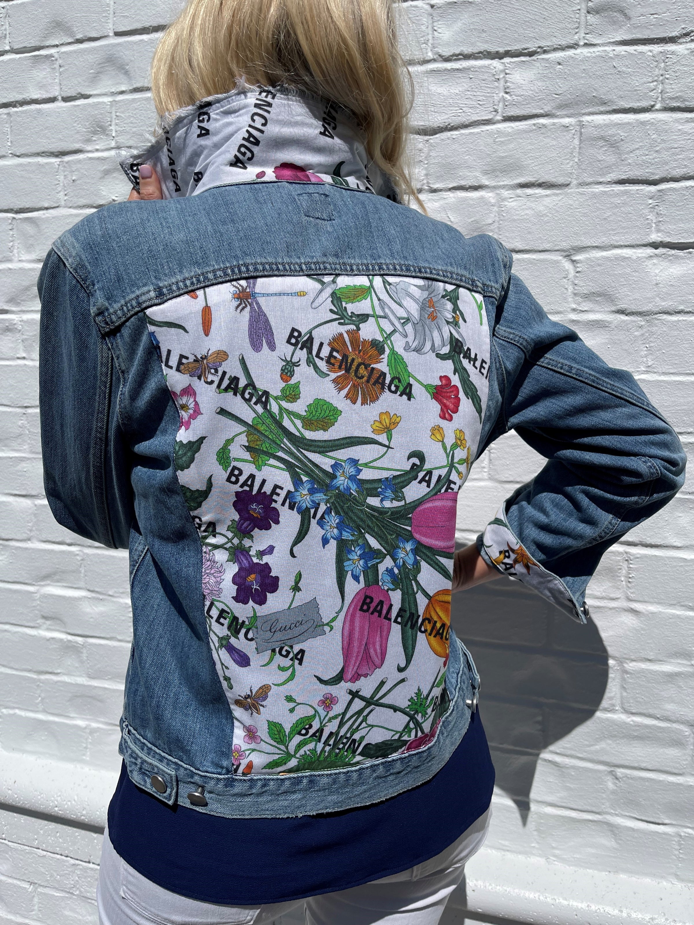 Revivify Denim Jacket Floral – Luxury and Love