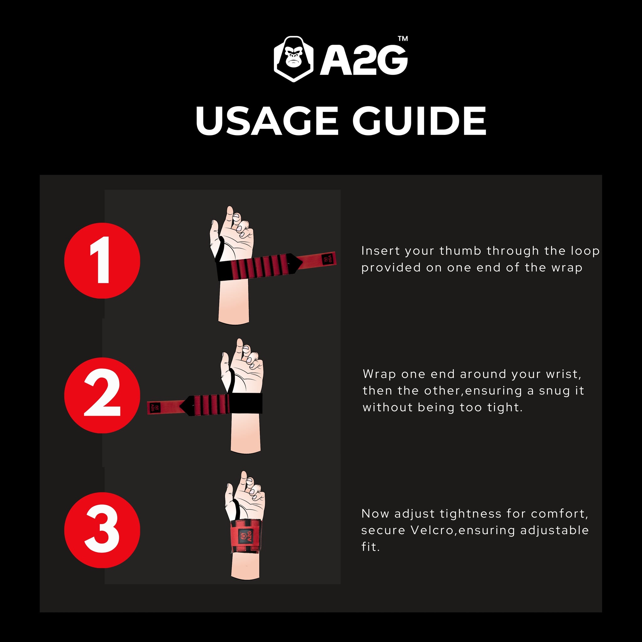 usage guide wrist wrap