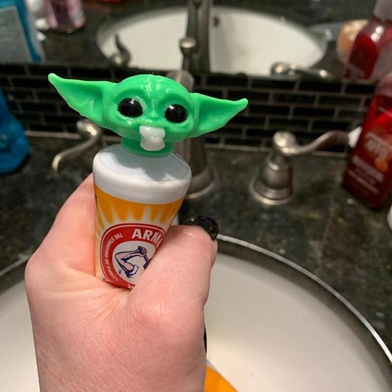 yoda in colgate toothpaste