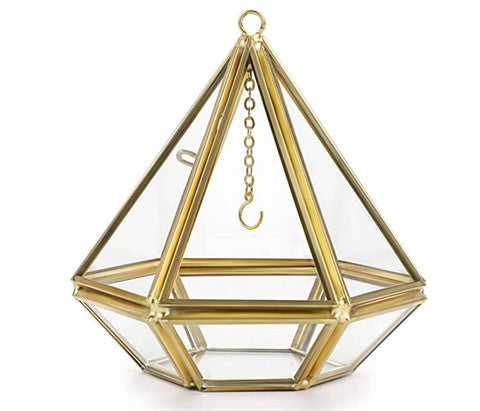 Diamond shaped interesting ring box, hanging planter ring box, proposal ring box home decor