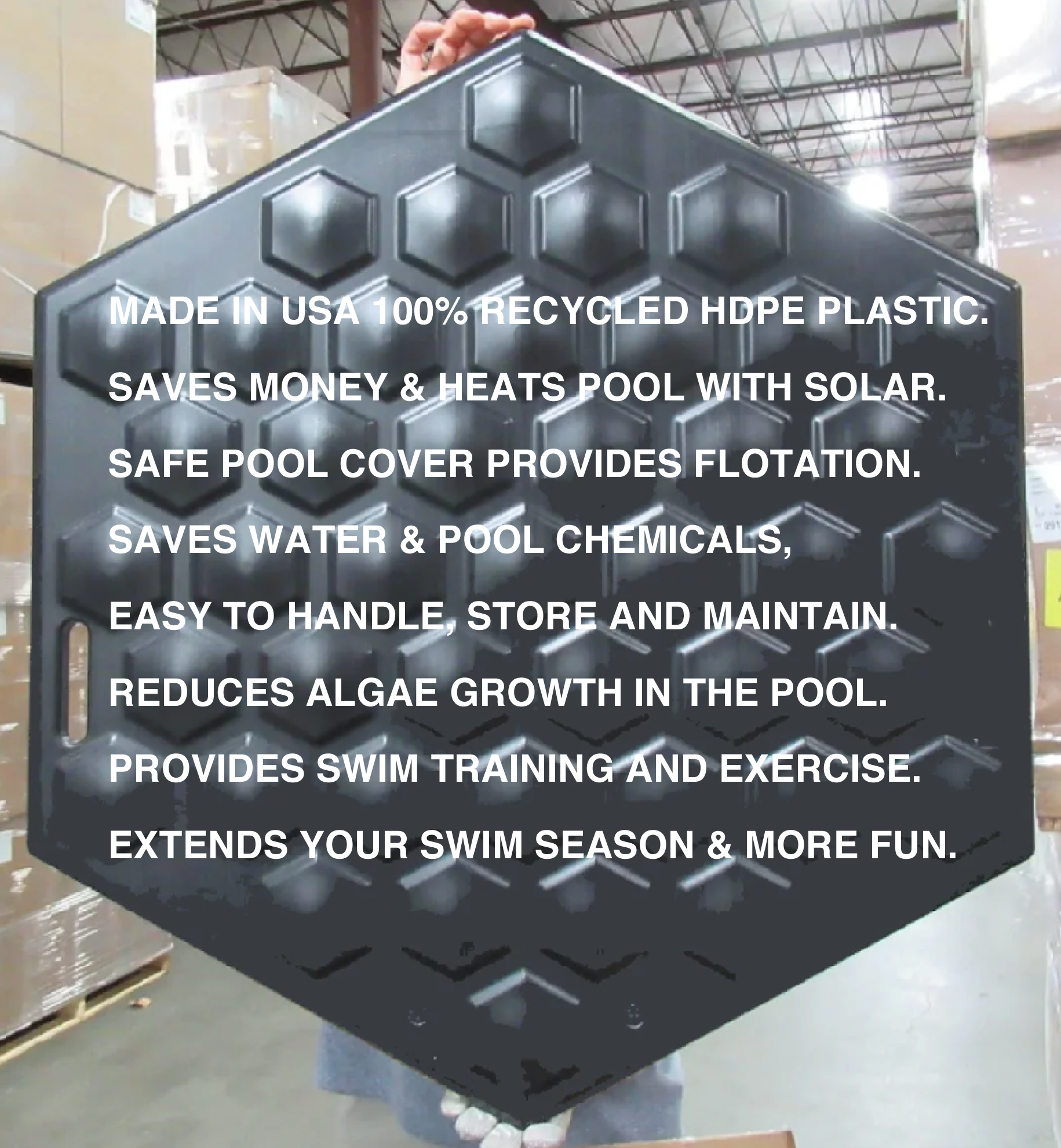 Lil'Pad™ Evolutionary Floating Solar Panel Pool Covers (Comes 5 to a Box) 57% Discount