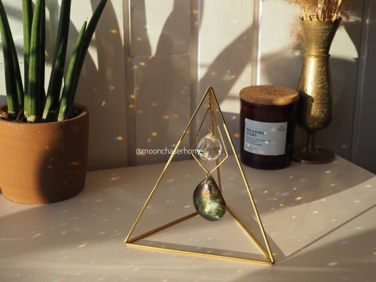 Suncatcher crystal mobile -Nadia - green aventurine hanging decor