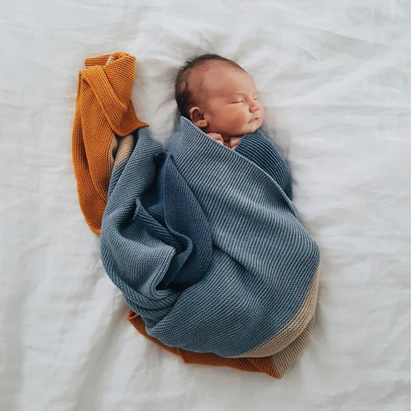 koko's nest | modern heirloom baby blanket