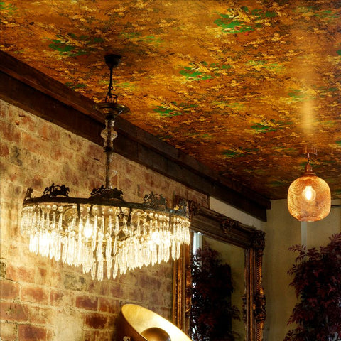 gold wallpaper,golden wallpapers,decadent ceilings,orange walls