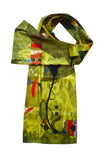 designer green silk scarves for sale, luxury silk scarves for sale UK