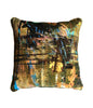 luxury cushion for sale UK, Designer Velvet cushion for sale UK, Yellow patterned cushion for sale UK, Abstract Cushion for sale UK, Bold Interiors UK, Spring Interiors 2022, Lux Interiors 2022, Blackpop Design UK