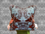 luxury velvet cushion for sale UK, Patterned velvet cushions for sale