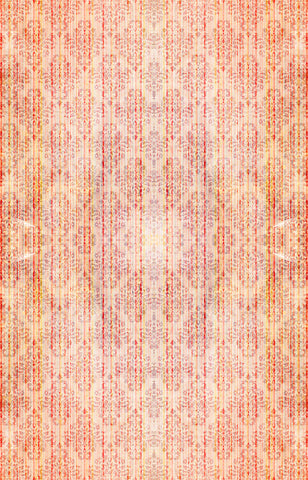 orange and pink wallpaper, patterned wallppaer, pink patterned walpaper, demask wallpaper, vintage look wallpaper, wallpaper for walls, interior design inspiration 2022