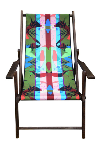 luxury patterned deck chair