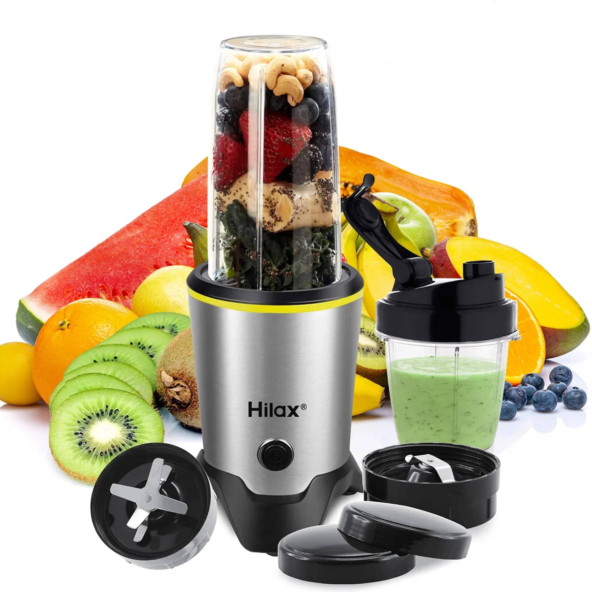 Portable Blender with BPA-Free Jars for Home, Office, and Trave
