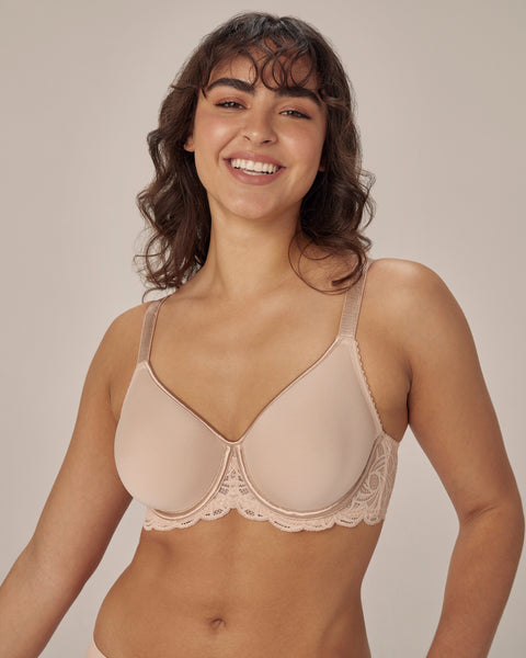 Bendon Women's Leah Full Coverage D-G Cup Contour Bra - Raspberry