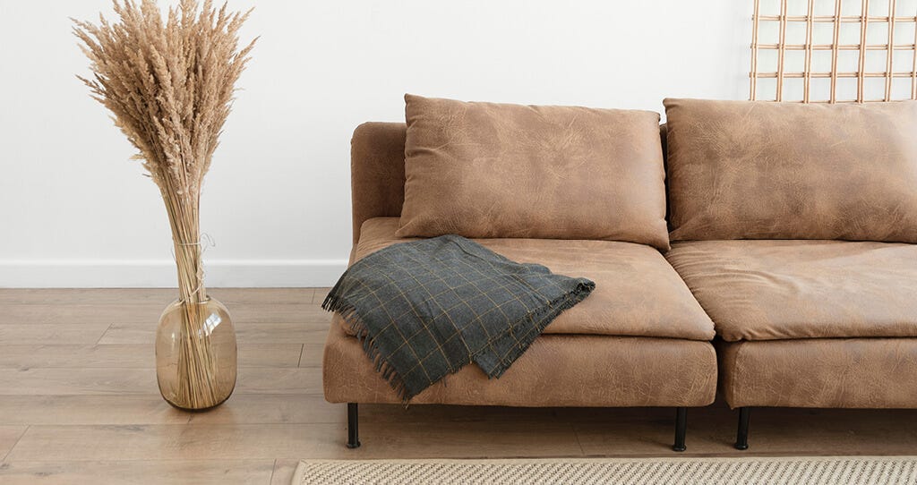 Brown sofa