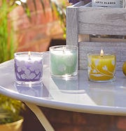 A variety of GloLite Jar Candles