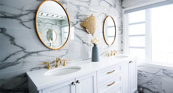 A jack and jill sink