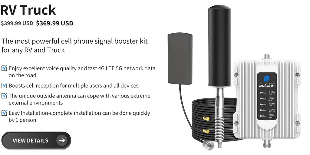 RV Truck Cell Phone Booster