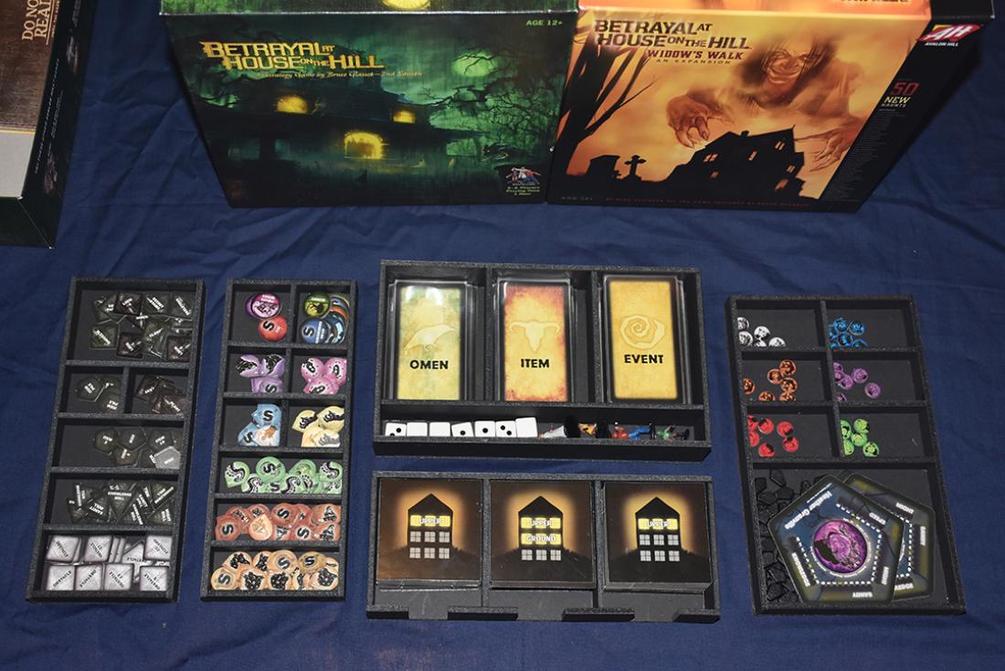Betrayal At The House On The Hill Foamcore Insert Pre Assembled Top Shelf Gamer Upgrades And Accessories For Your Favorite Tabletop Games