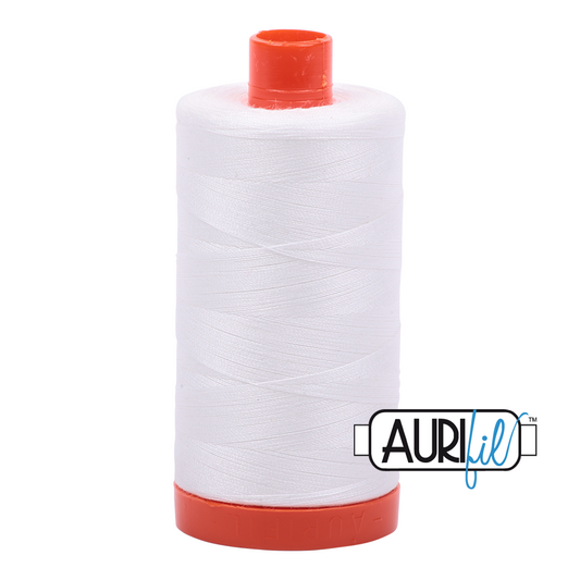 Aurifil 50wt Mako Cotton Cone - Aluminum – Love Sew