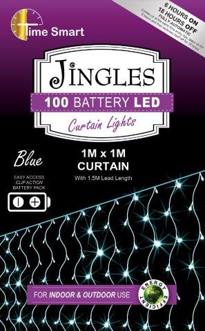 100 Led Blue Curtain Light Ts 1mx1m