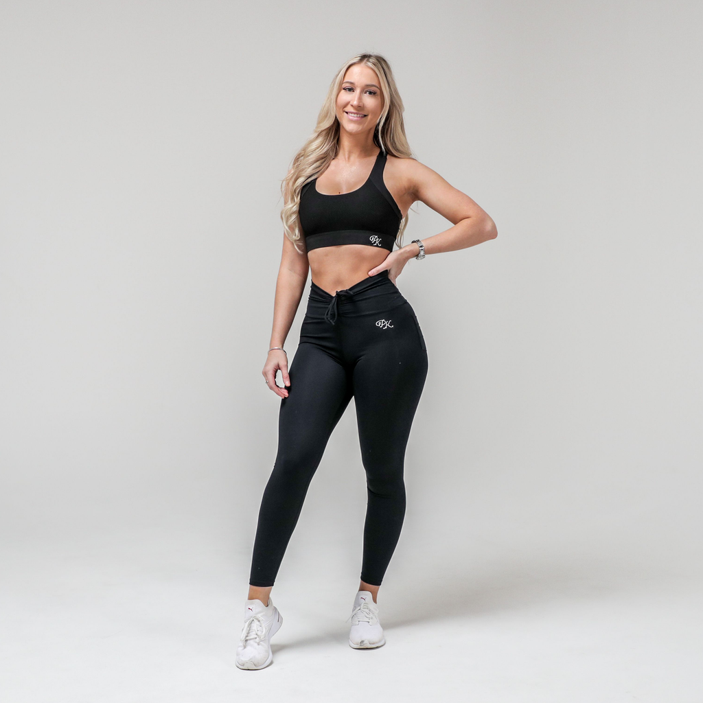 Onyx Ribbed Leggings  Powerhouse Kollections