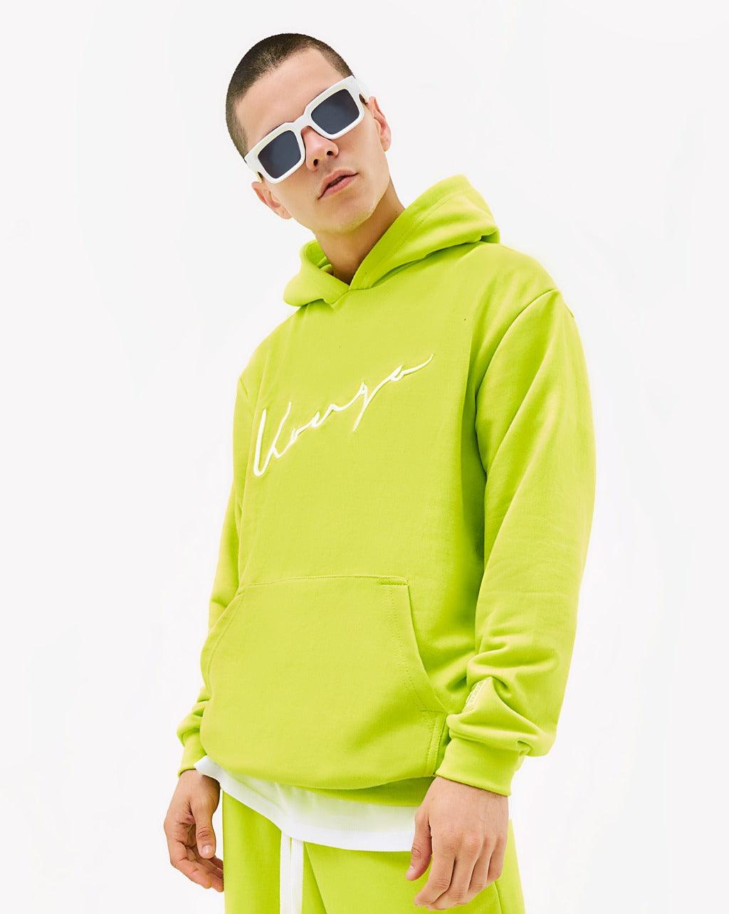 Hoodie Essential Lime - KING OF THE KONGO
