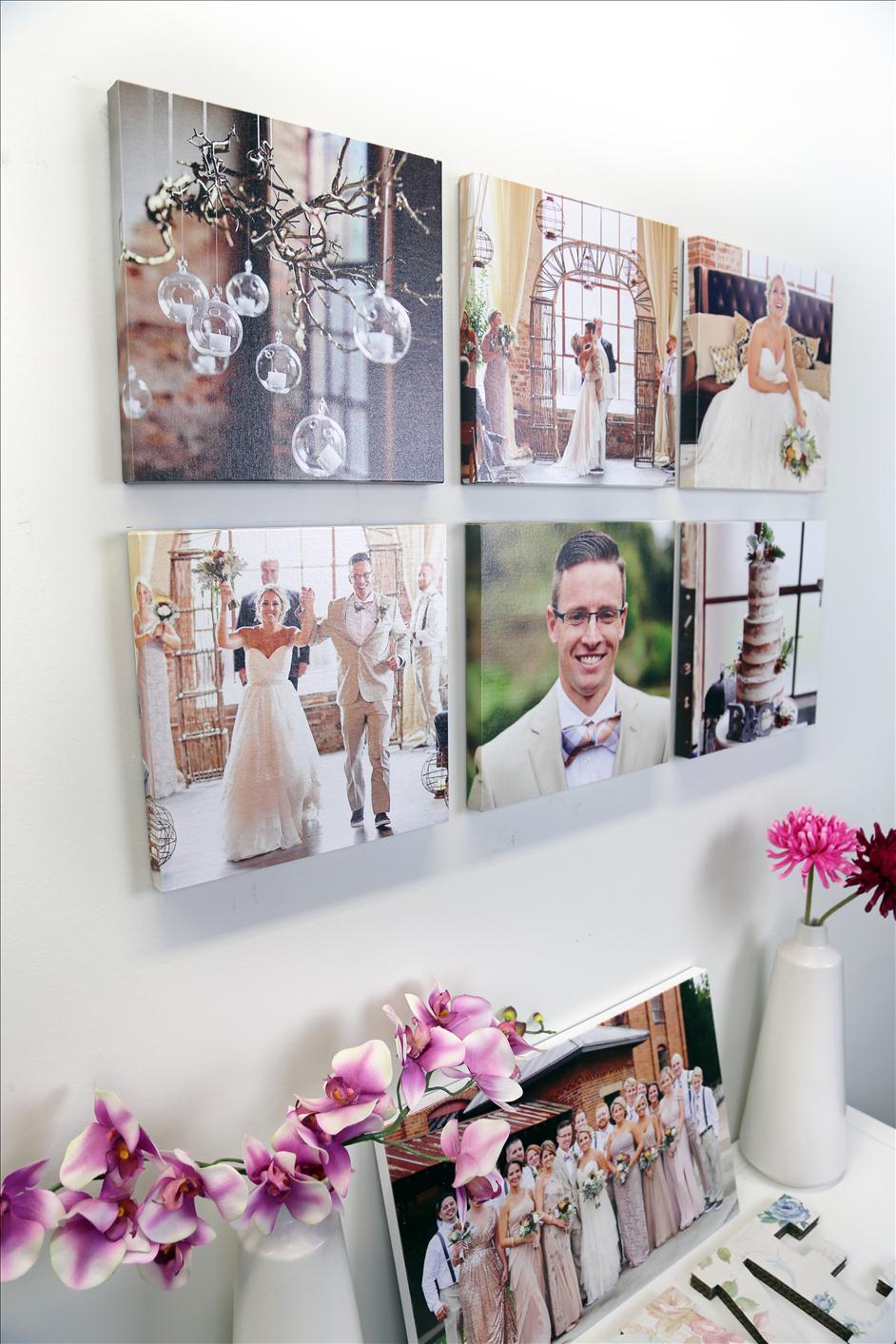 Decorating with Squares // Gallery Wall with Canvas Prints