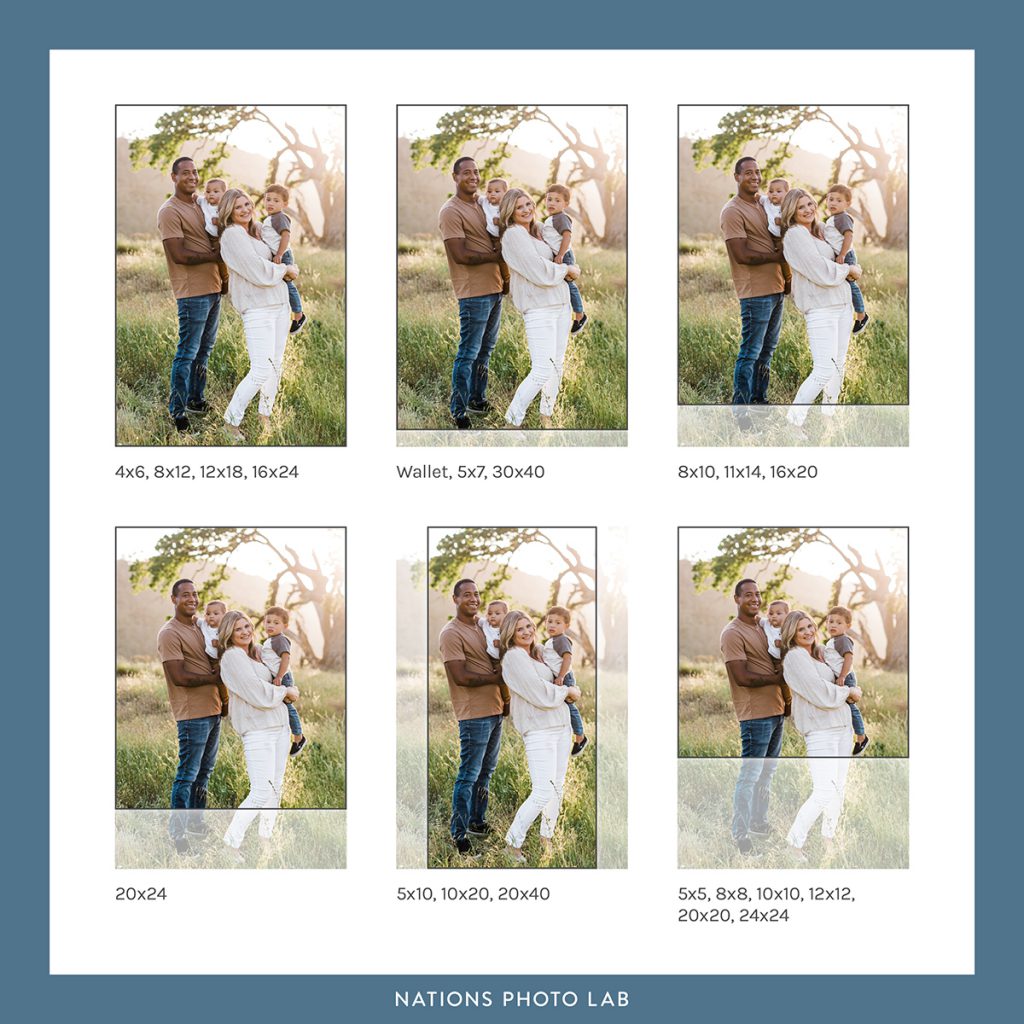 Photo Print Cropping Guide