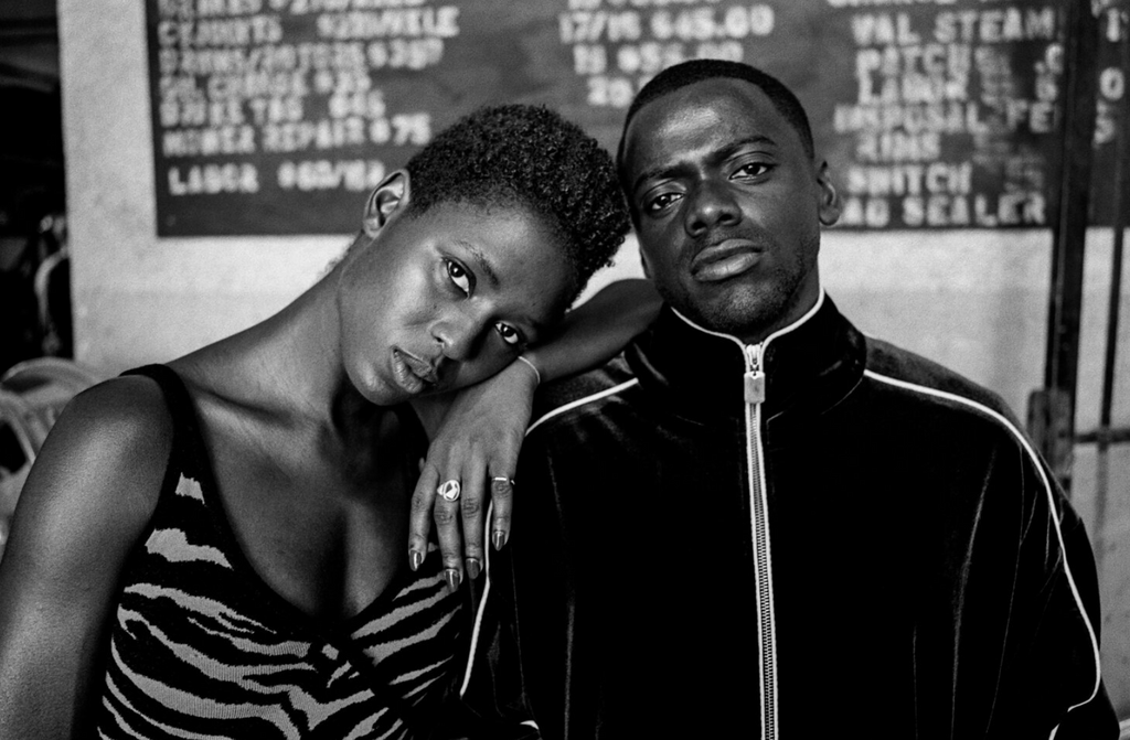 black couple posing