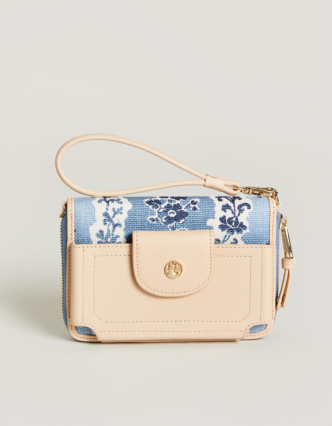 Spartina 449 Blue & Brown Juliette Continental Clutch Wallet