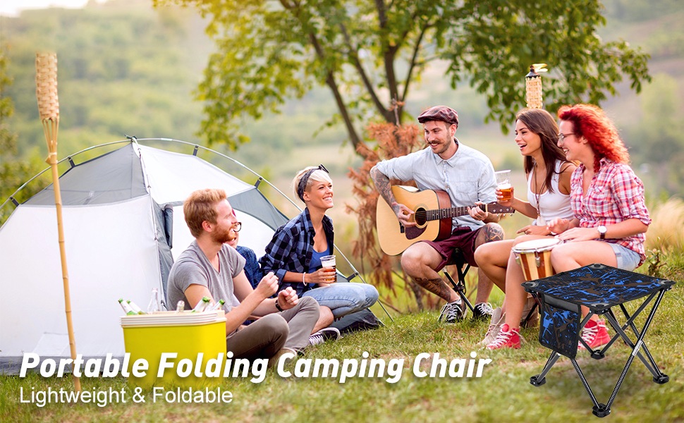 Foldable chair for camping