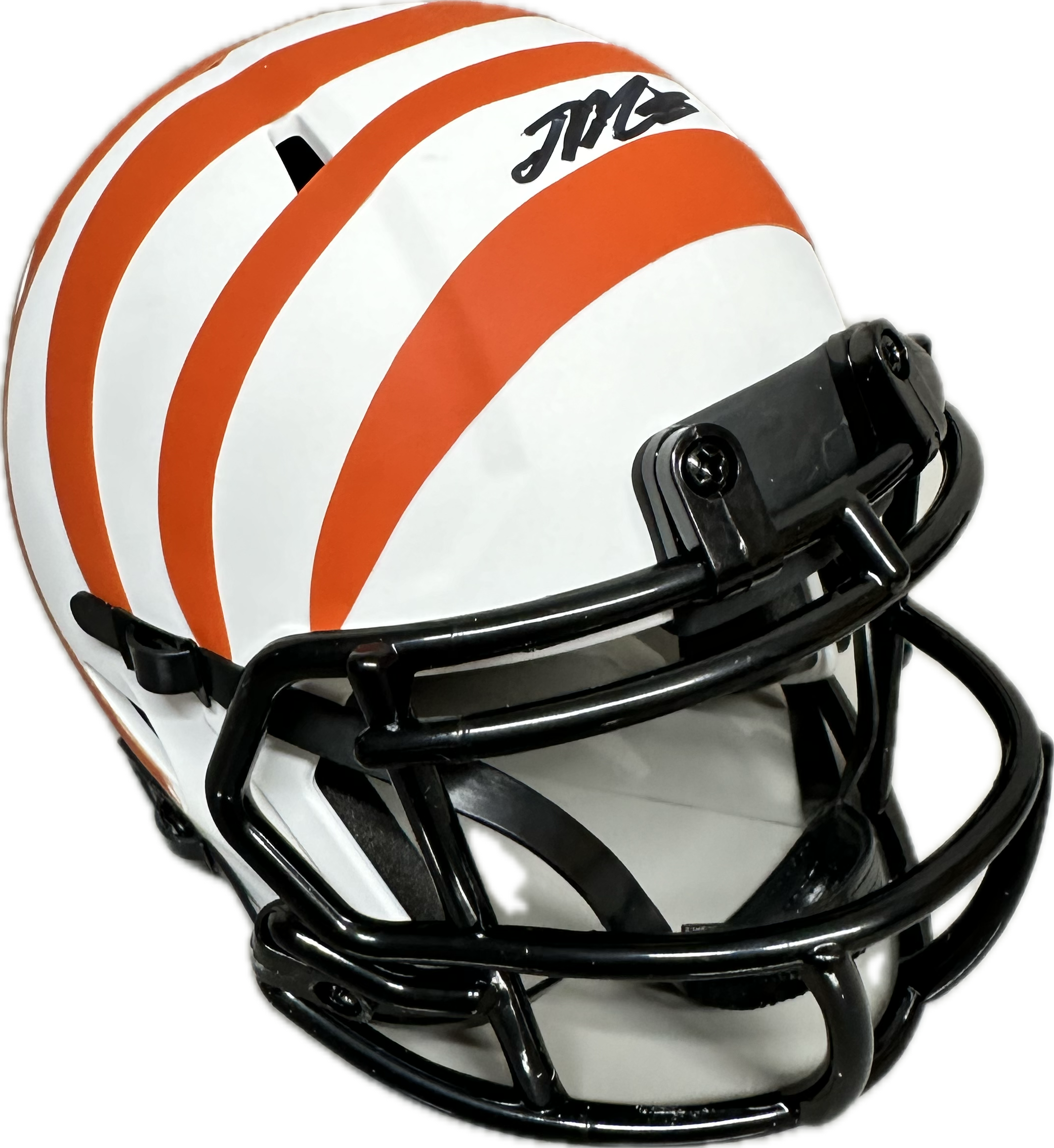 Joe Mixon Cincinnati Lunar Mini Football Helmet (PIA/JSA)WHo Dey