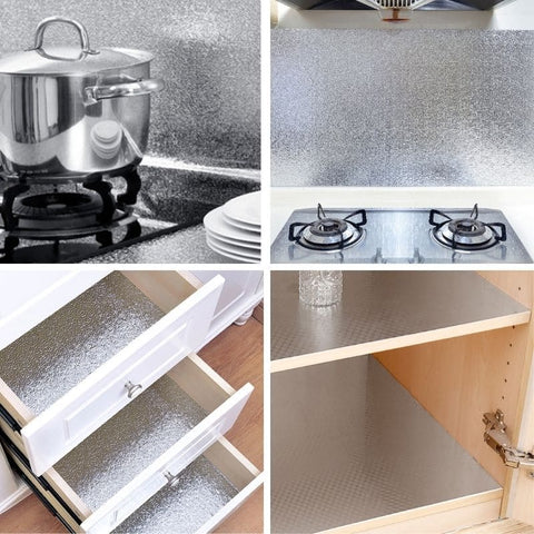 Adesivo para Cozinha de Alumínio – Lavável e Impermeável
