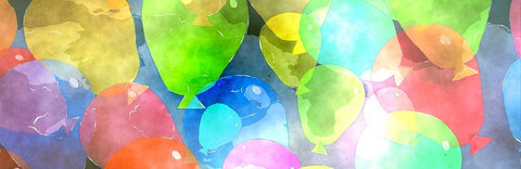 watercolour balloons