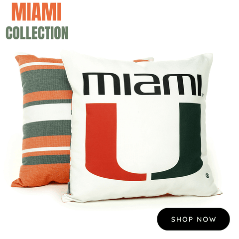 miami hurricanes pillows gift