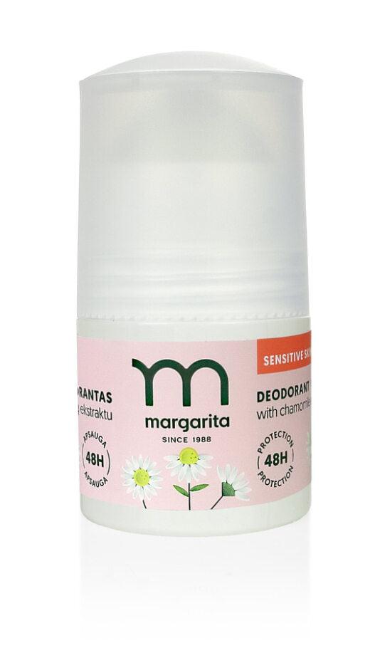 MARGARITA SENSITIVE SKIN Dezodorantas nuo blogo kvapo su ramunėlių ekstraktu 50ml - TIESIOG GRAŽI