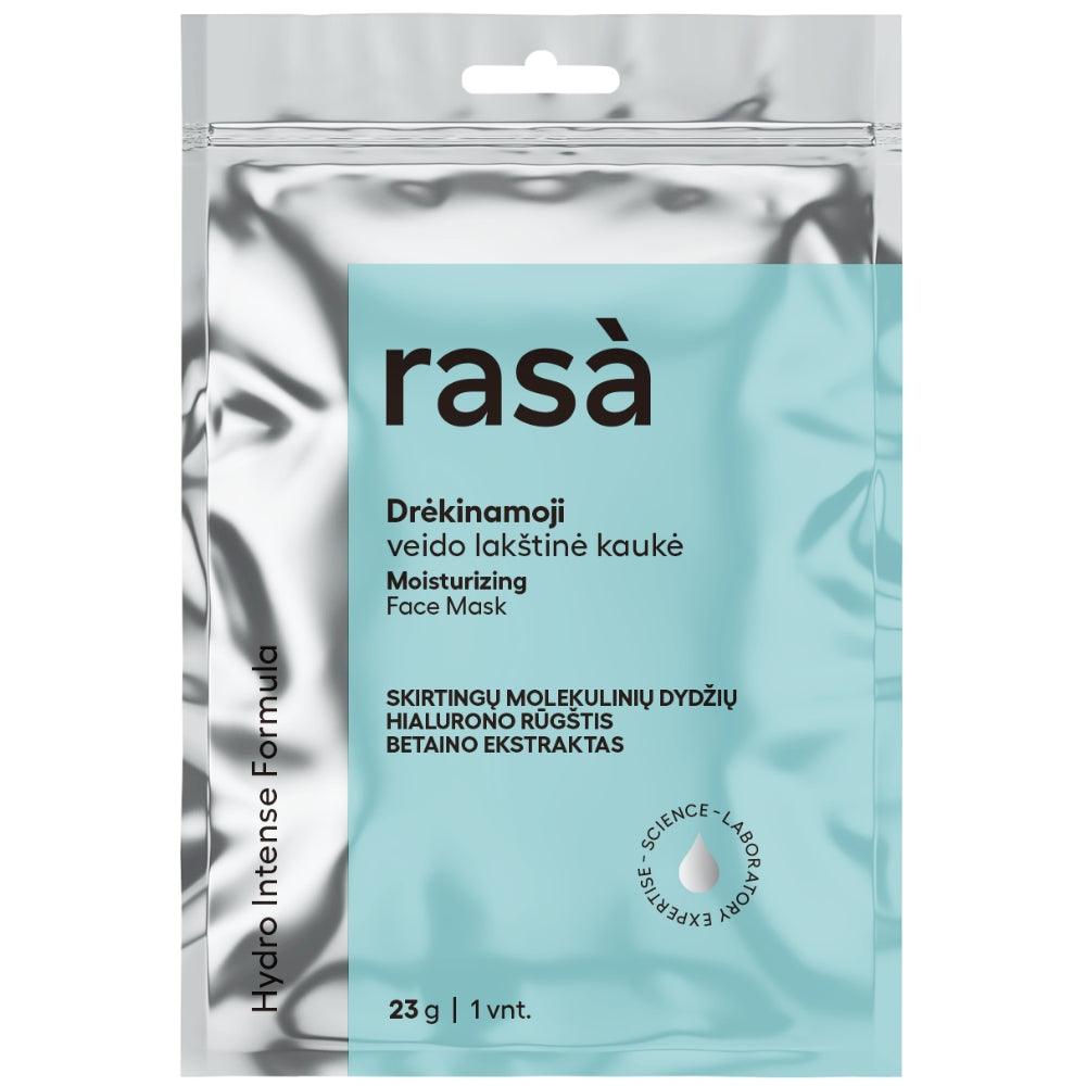 RASA HYDRO INTENSE Drėkinamoji lakštinė veido kaukė, 23gr - TIESIOG GRAŽI