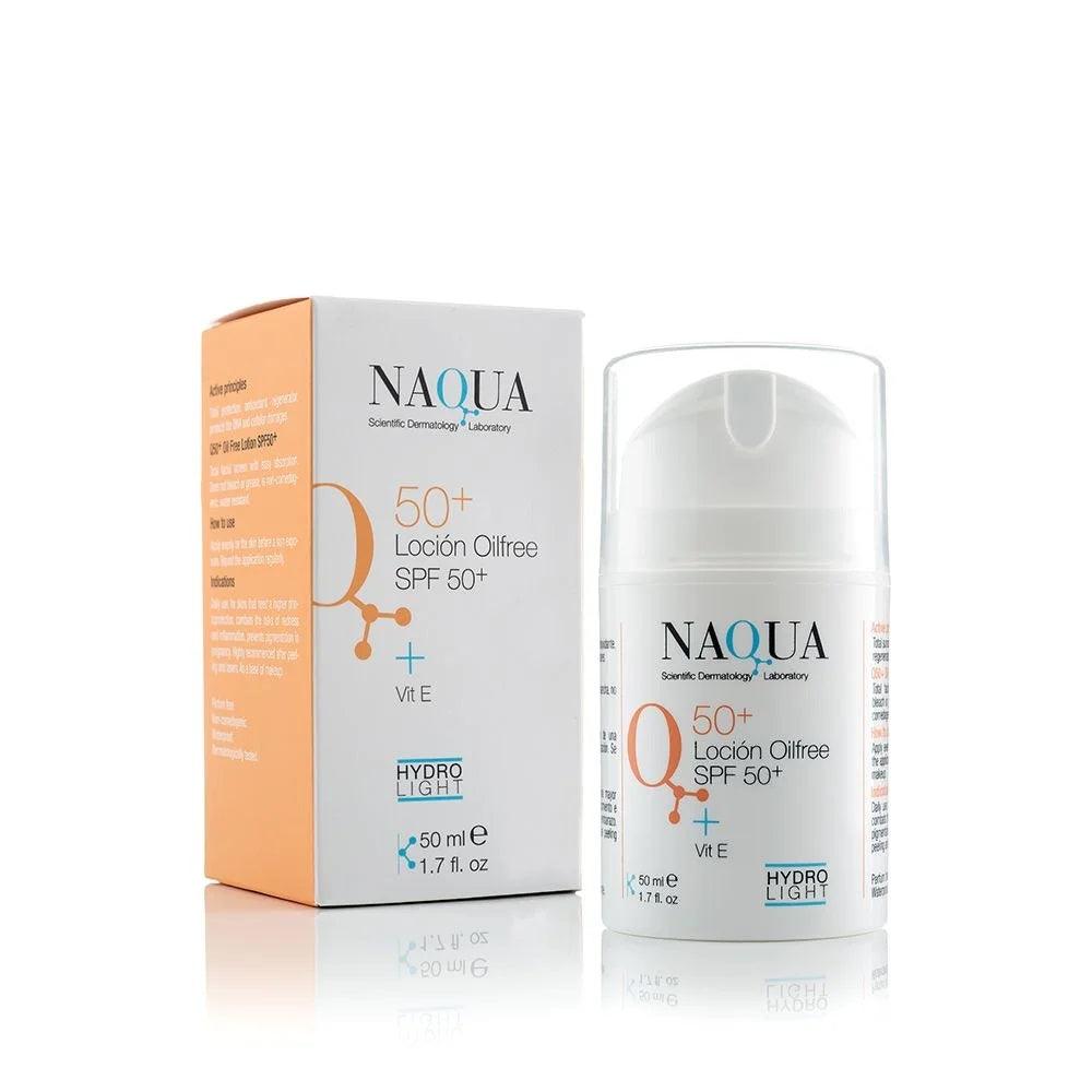 NAQUA,Q50 Oilfree losjonas nuo saulės SPF50+ su vitaminu E , 50 ml - TIESIOG GRAŽI