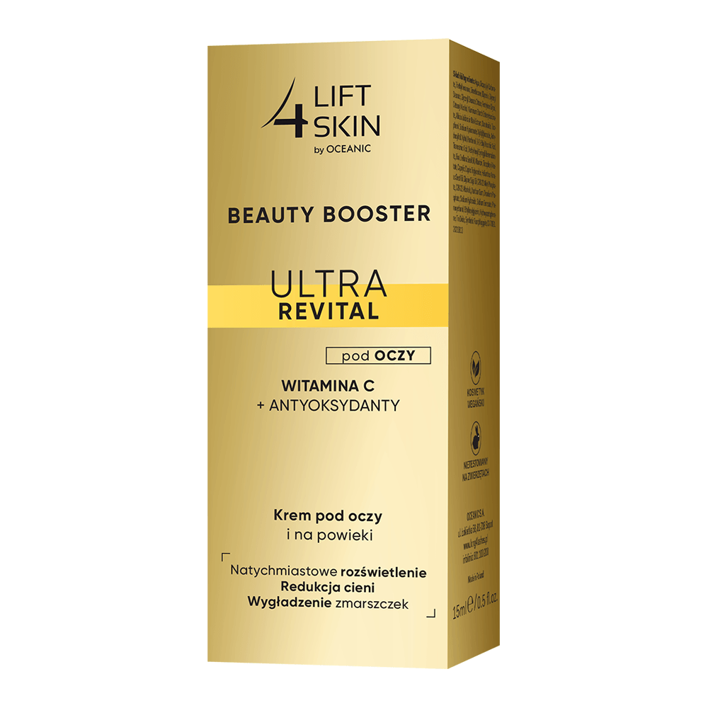 LIFT4SKIN BEAUTY BOOSTER ULTRA REVITAL paakių kremas su vitaminu C, 15 ml - TIESIOG GRAŽI