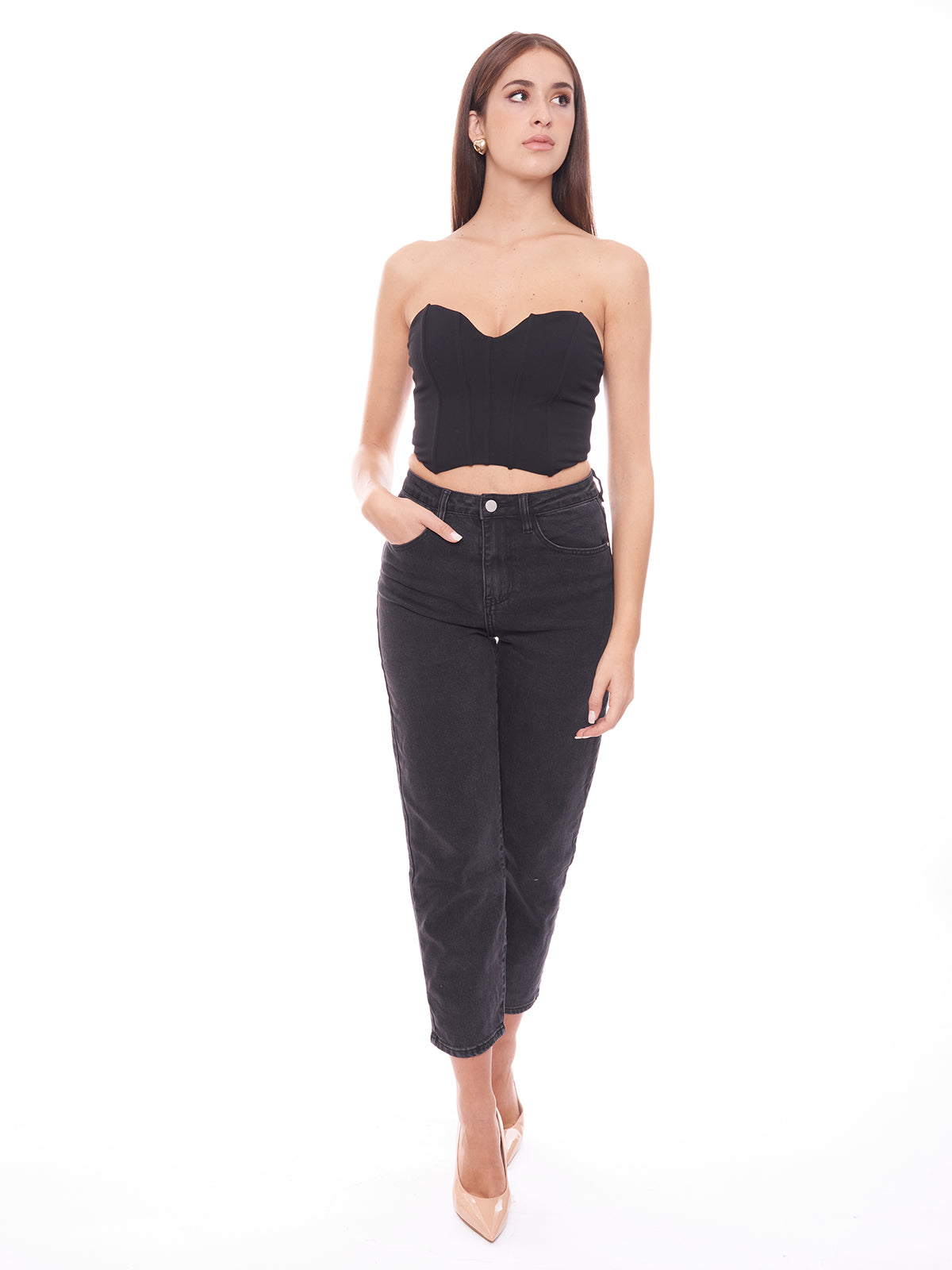 Jeans regular Eleh - G039 | Taglia: L - NERO