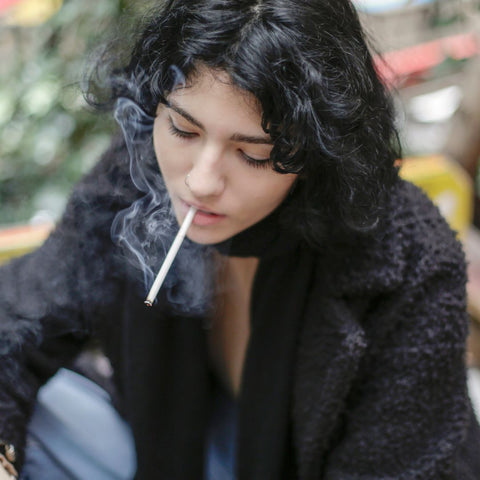 person smoking