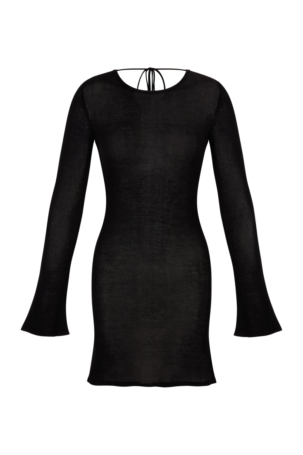 flook the label elysia mini dress black beachwear product image front