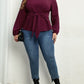 V-Neck Long Sleeves Tie Top HFH5TCET33