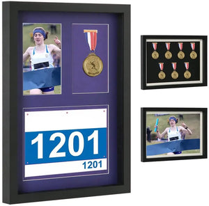 Large Medals Display Shadow Box - 6 Medal Display case 12x12) - Militaryvetsusa