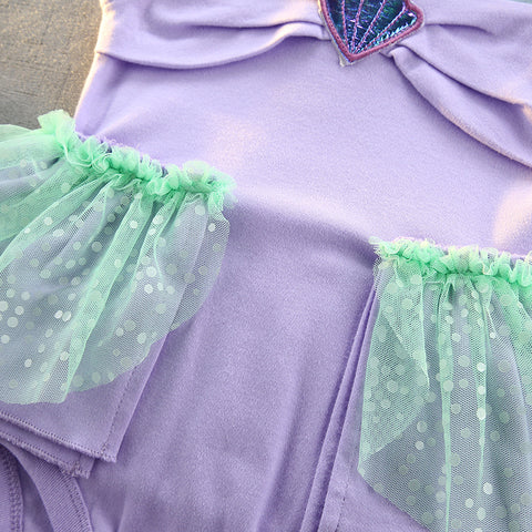baby little mermaid outfit with matching headband