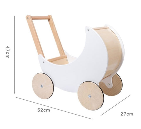 cute children's half moon stroller pram toy size dimensions