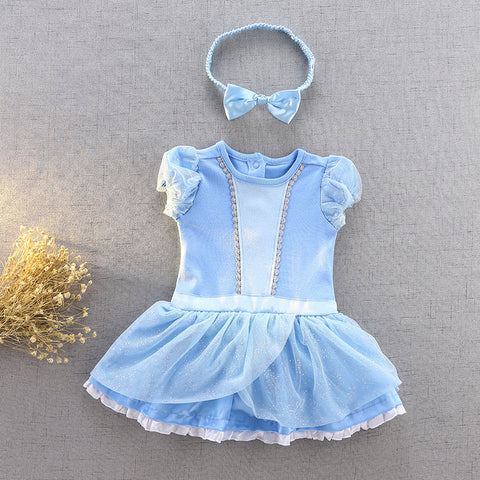 baby Cinderella outfit with matching headband