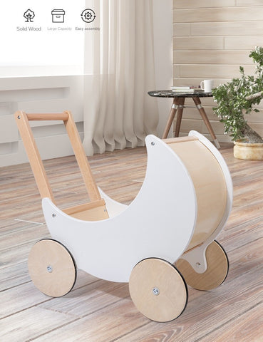 cute children's half moon pram stroller toy