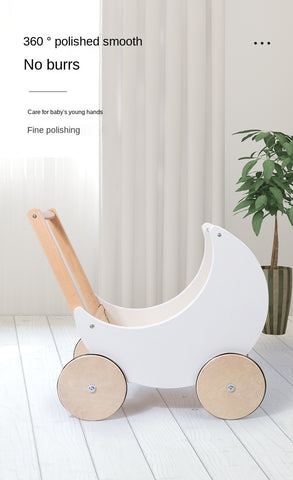 cute children's half moon stroller pram toy