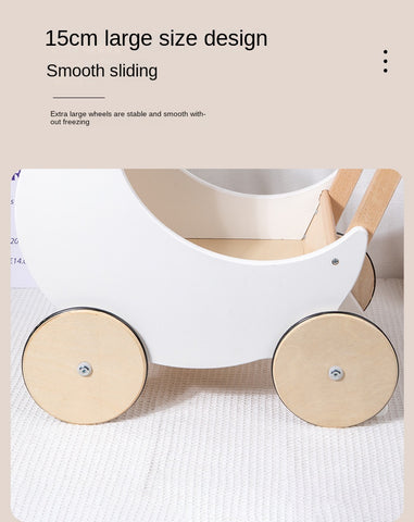 cute children's half moon stroller pram toy