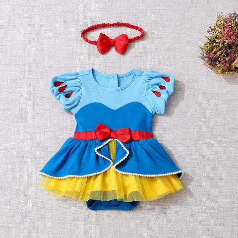 baby snow white outfit with matching headband