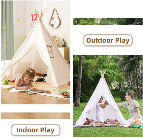 Indoor and outdoor childrens play teepee tent with beautiful features